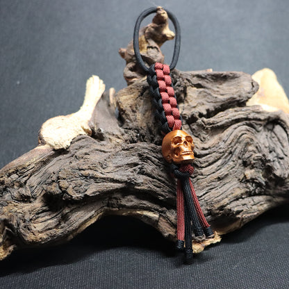 Schwarz/Rot mit Totenkopf