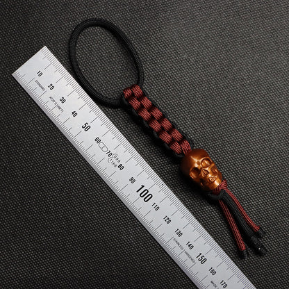 Schwarz/Rot mit Totenkopf