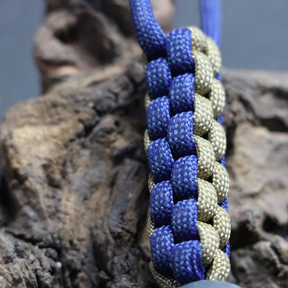 Blau/Sand mit Totenkopf
