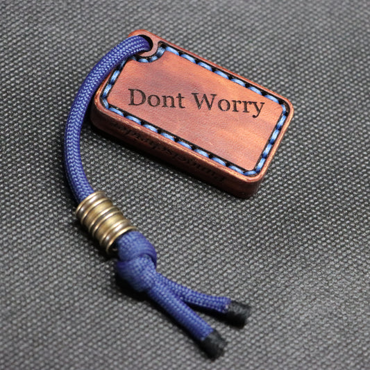 Worry-Stone - Don't Worry - blau